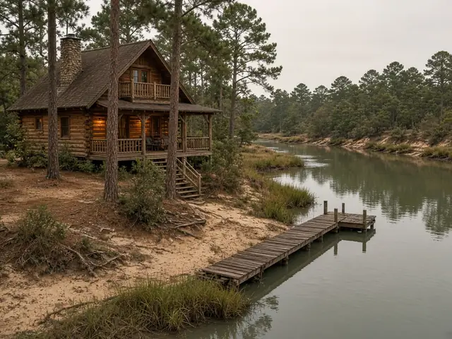 The Log Cabin at Wolf Trap on Winter Harbor
